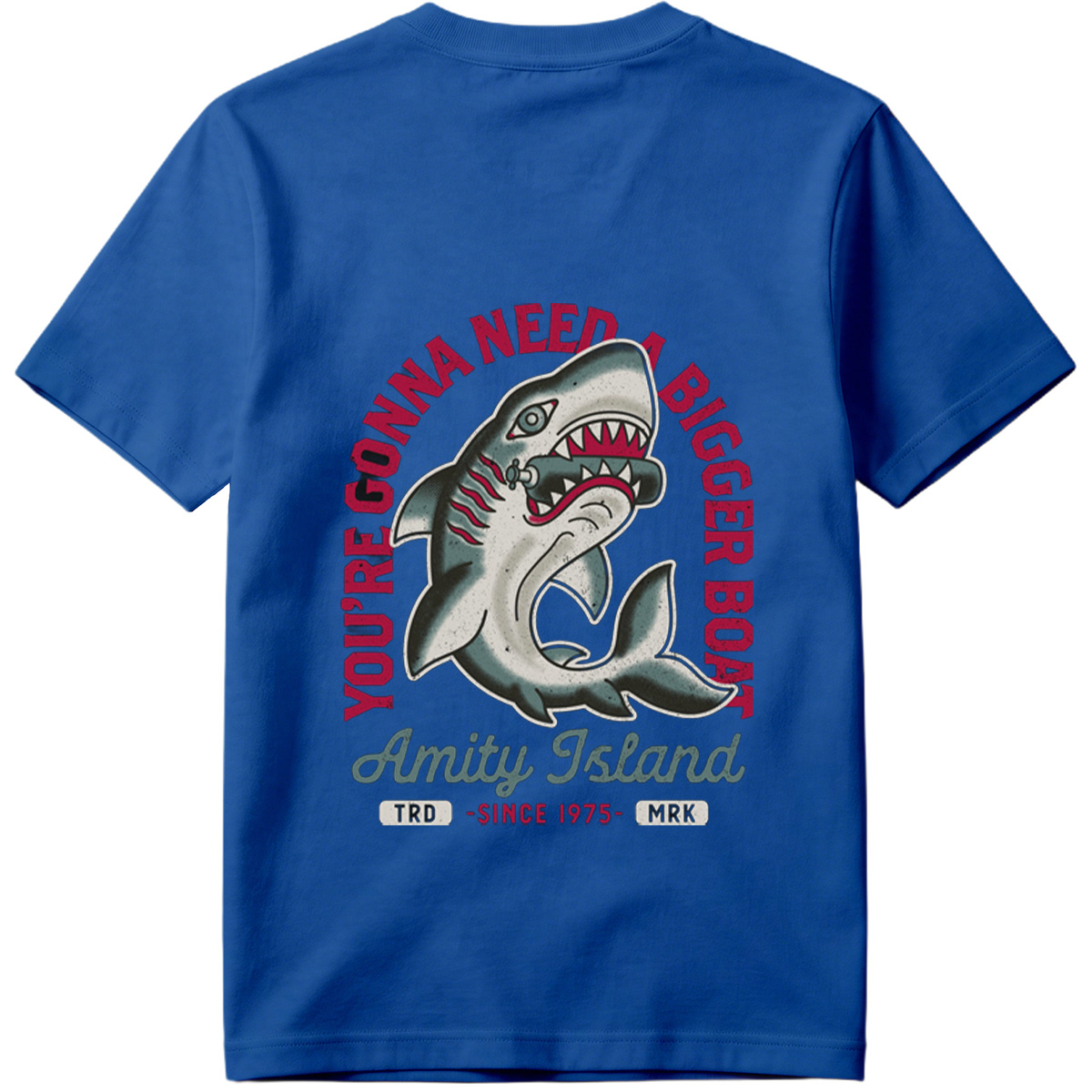 Jaws - Amity Island Shark Design - Tee