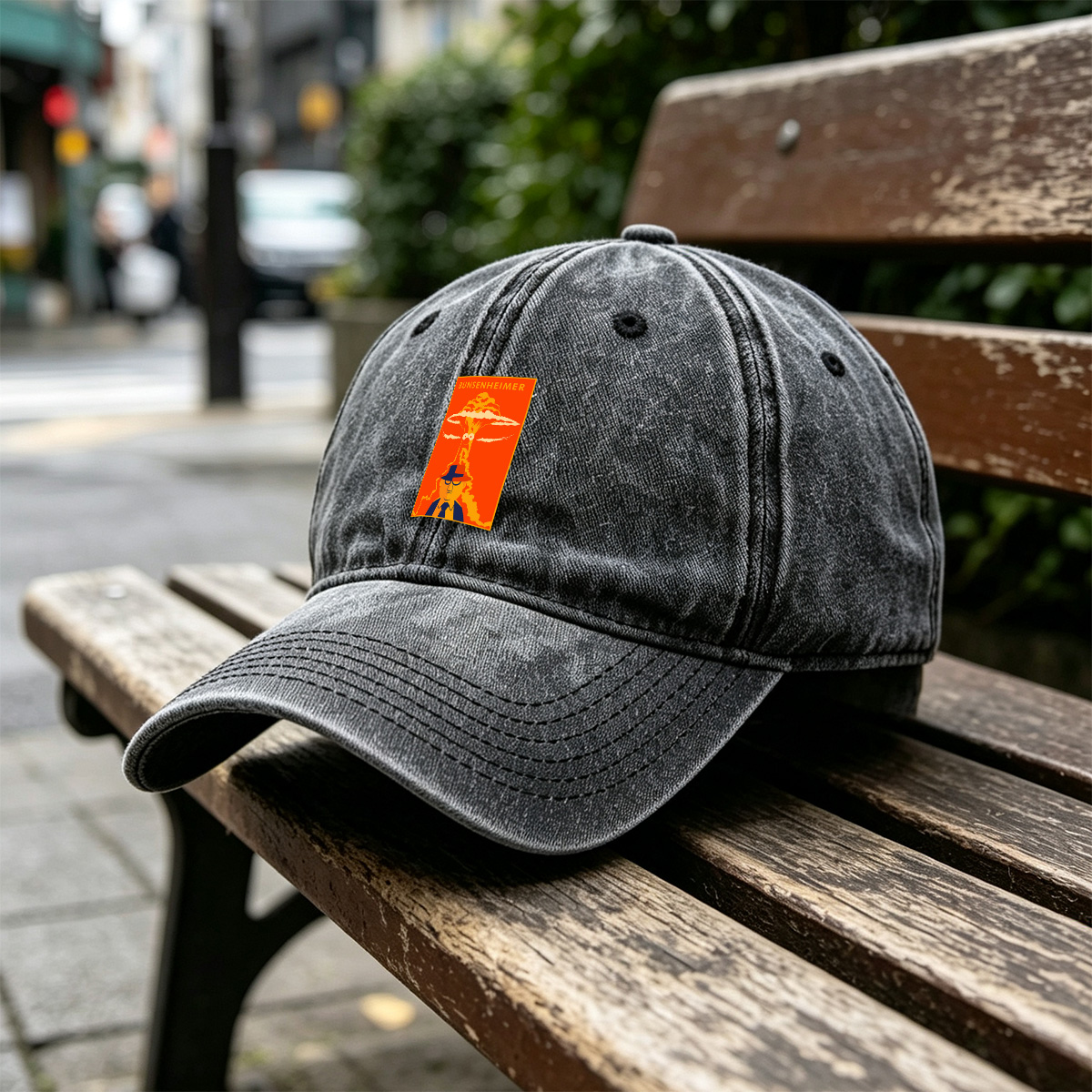 Bunsenheimer: The Explosive Scientist - Washed Denim - Baseball Cap