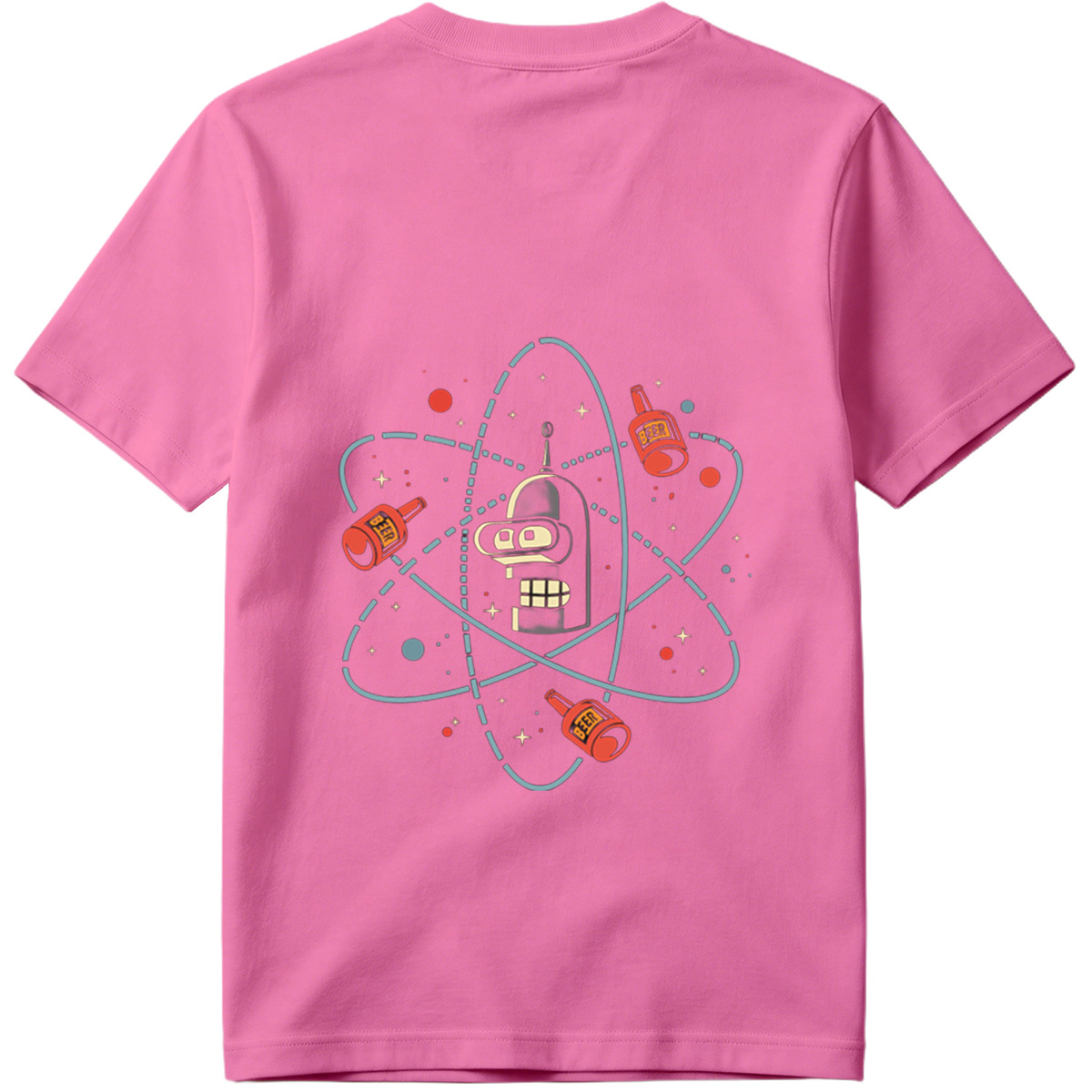 Futurama Bender Atomic Beer Orbit - Tee