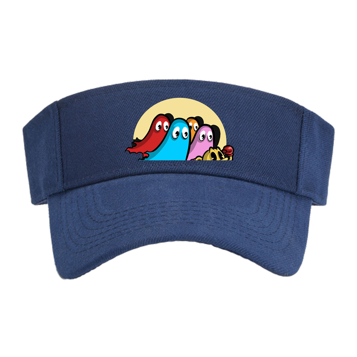The Adventures of Ghost Gang: Pac-Man and Colorful Ghosts in Action -  Visor cap