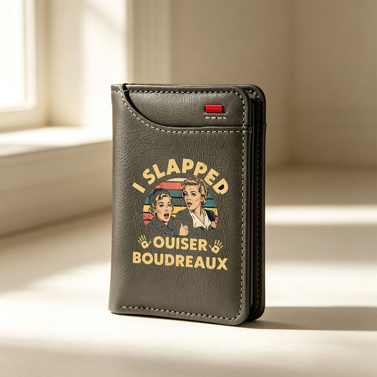 I Slapped Ouiser Boudreaux - Classic Movie Characters in Vintage Style - Vertical Style Wallet