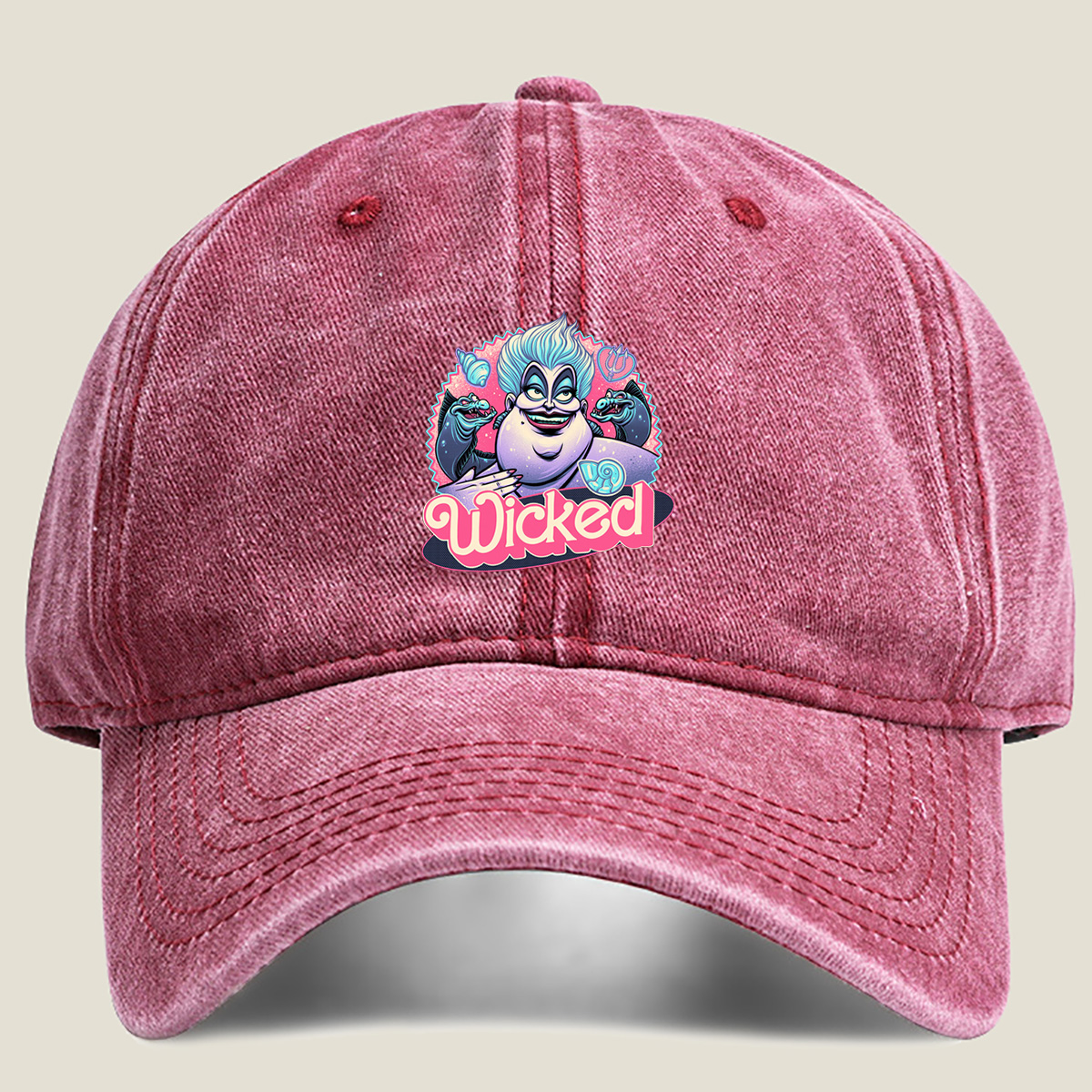 Wicked: Ursula and Flotsam & Jetsam - Washed Denim - Baseball Cap