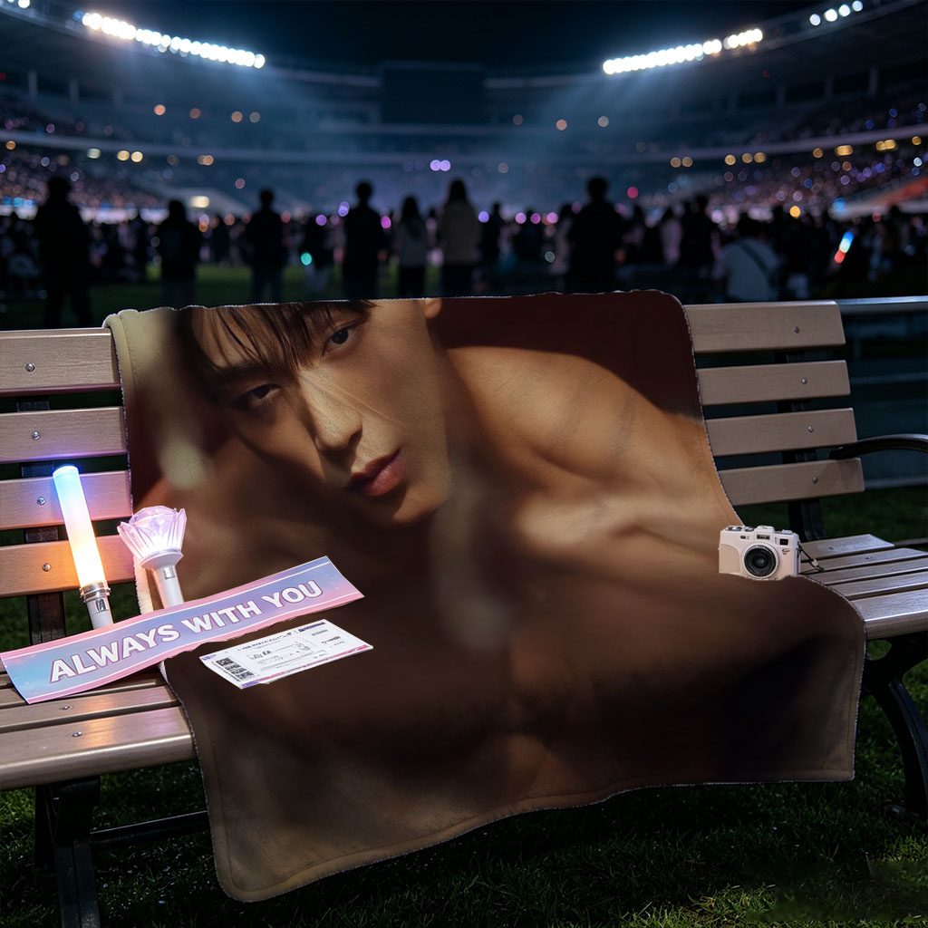 Kim Min-jae Shirtless Portrait in Dramatic Lighting with Dolce & Gabbana Underwear - Blankets