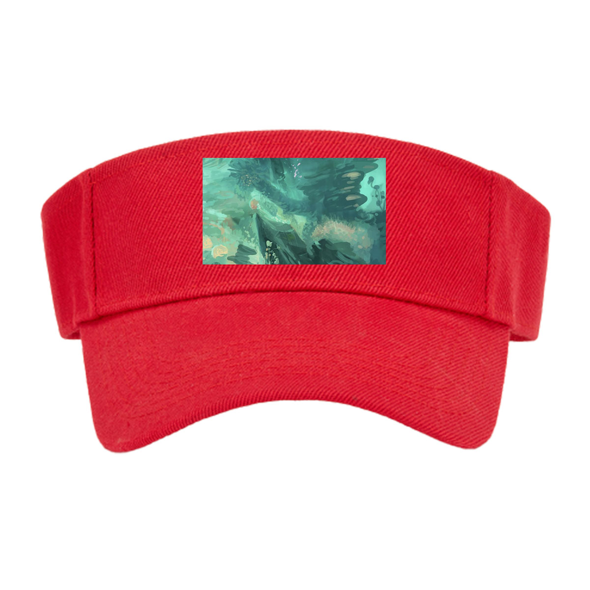 Underwater Scene with Colorful Fish and Coral -  Visor cap