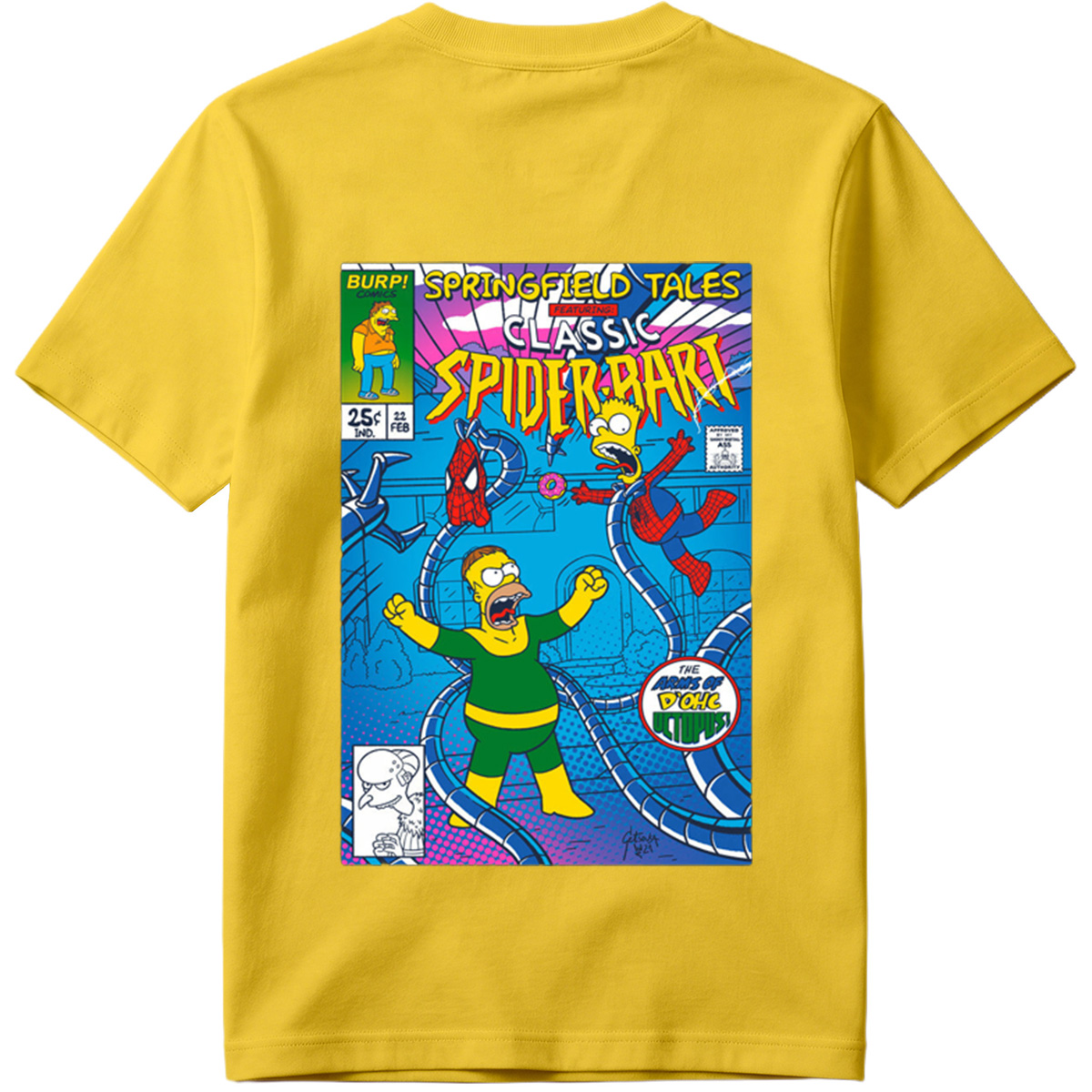 Springfield Tales Featuring Classic Spider-Bart: The Arms of D'Ohc Octopus - Tee