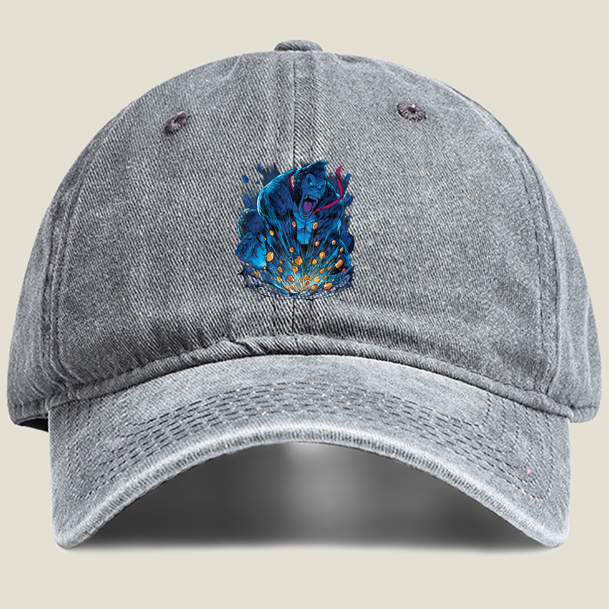 King Kong vs. Godzilla: Clash of Titans - Washed Denim - Baseball Cap