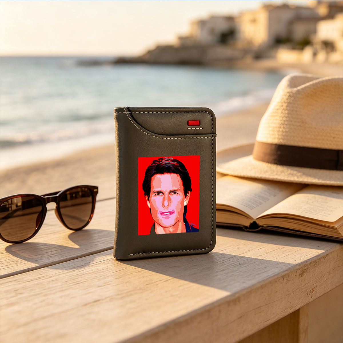 Tom Cruise Pop Art Portrait - Vertical Style Wallet