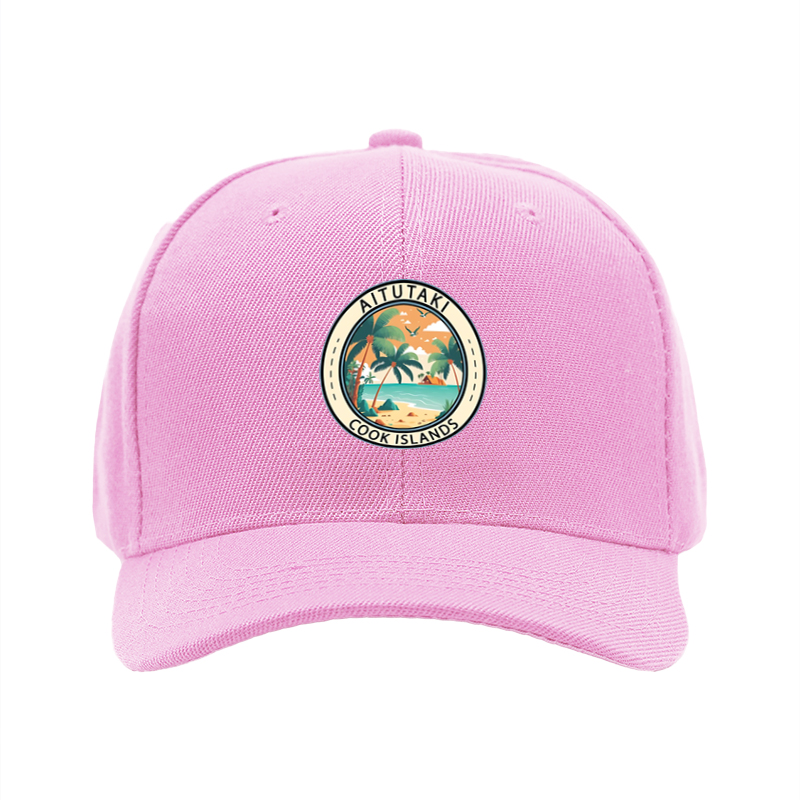 1pc New Baseball Cap with Aitutaki Cook Islands Tropical Beach Print Adjustable Unisex Hat for Outdoor Travel Vacation Sun Protection Adults Casual Wear