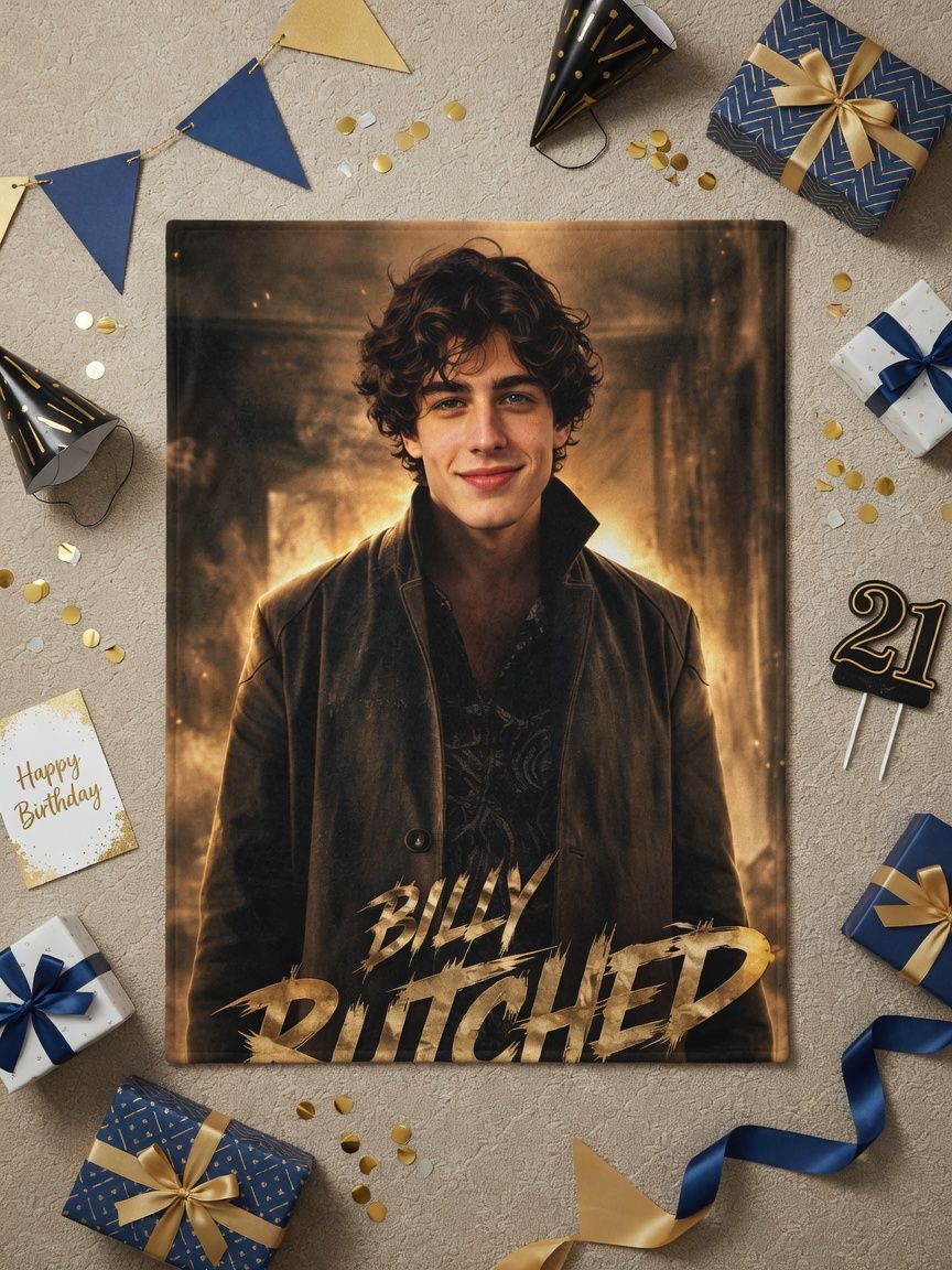 Custom Photo Portrait Flannel Fleece Blanket Personalized Ultra Soft Anti Pilling Throw for Couch Bed Travel Warm Gift