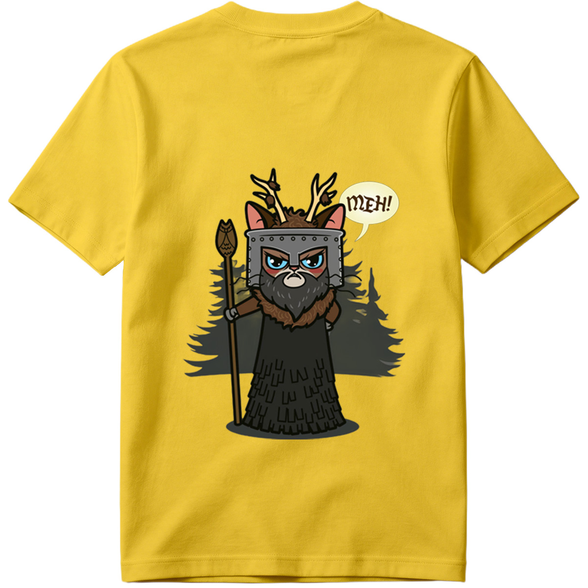 Cat Warrior with Antlers and Spear: 
