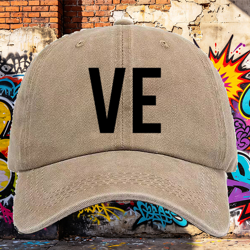 Men's Printed Washed Cap with 