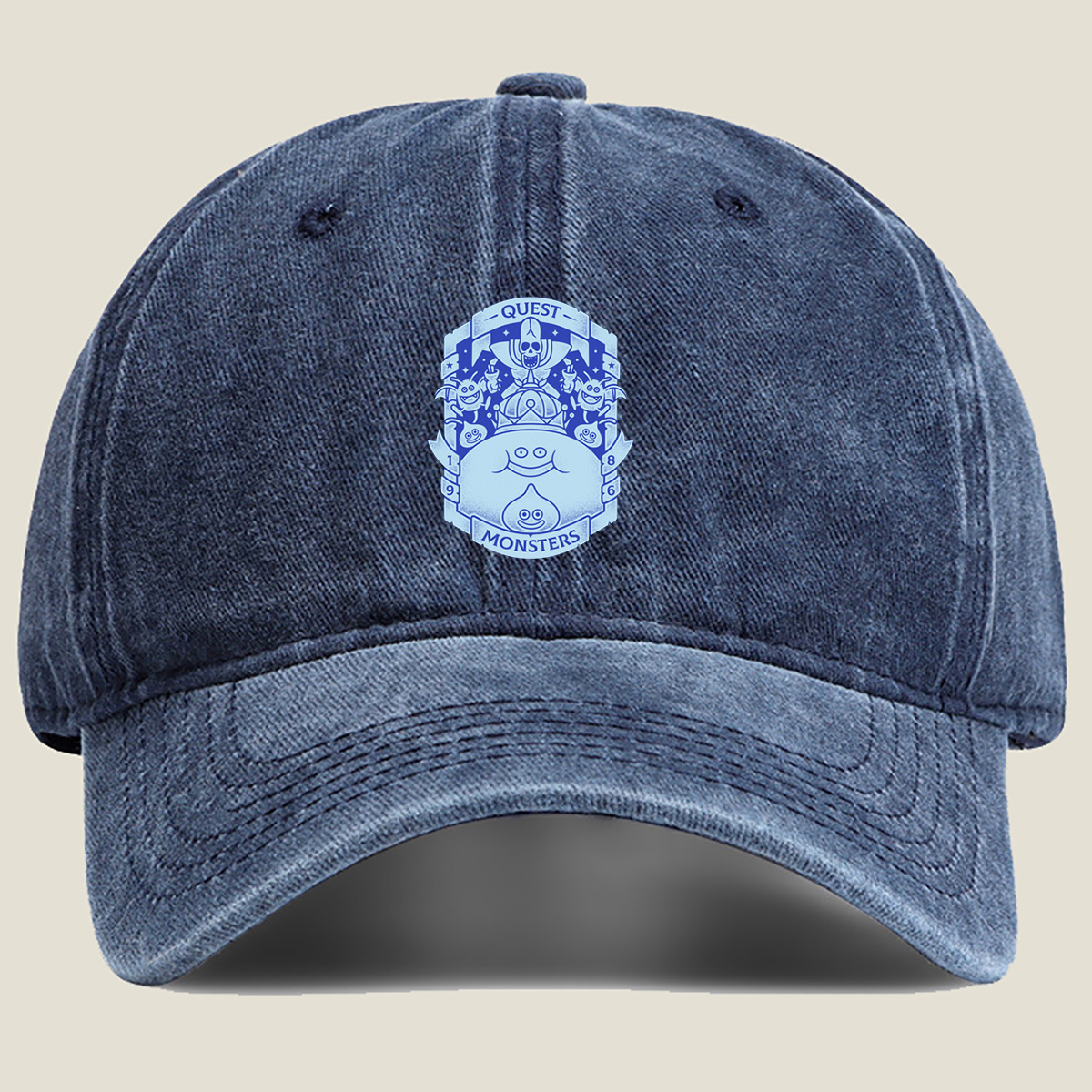 Quest Monsters: King Slime and Friends - Washed Denim - Baseball Cap