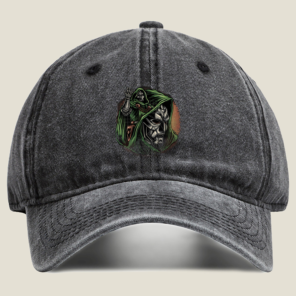 Doctor Doom and the Hulk - Washed Denim - Baseball Cap