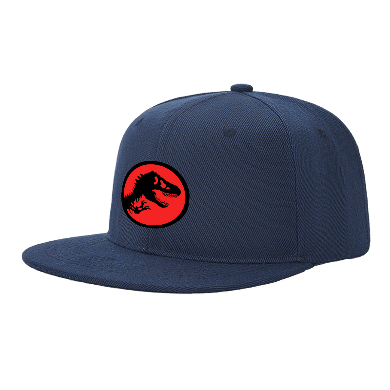 Flat Brim Baseball Cap T Rex Silhouette Red Circle Print Streetwear Underground Skate Style Basketball Court Skate Park Urban Outfit for Skaters Rappers Streetwear Enthusiasts