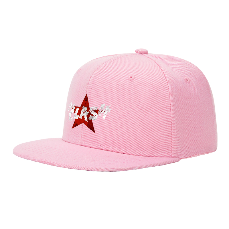Flat Brim Baseball Cap Urban Clash Red Star Logo Streetwear Underground Skate Style Basketball Court Skate Park Hip Hop Rapper Streetwear Enthusiast