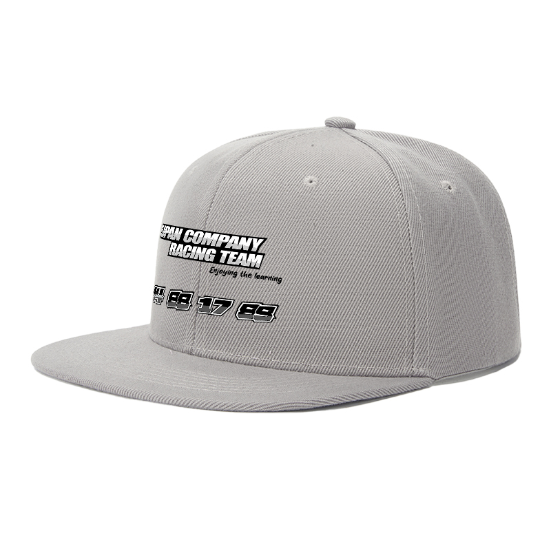 Flat Brim Baseball Cap Lipan Company Racing Team Logo Streetwear Underground Skate Style for Basketball Court Skate Park Urban Riders and Rap Artists
