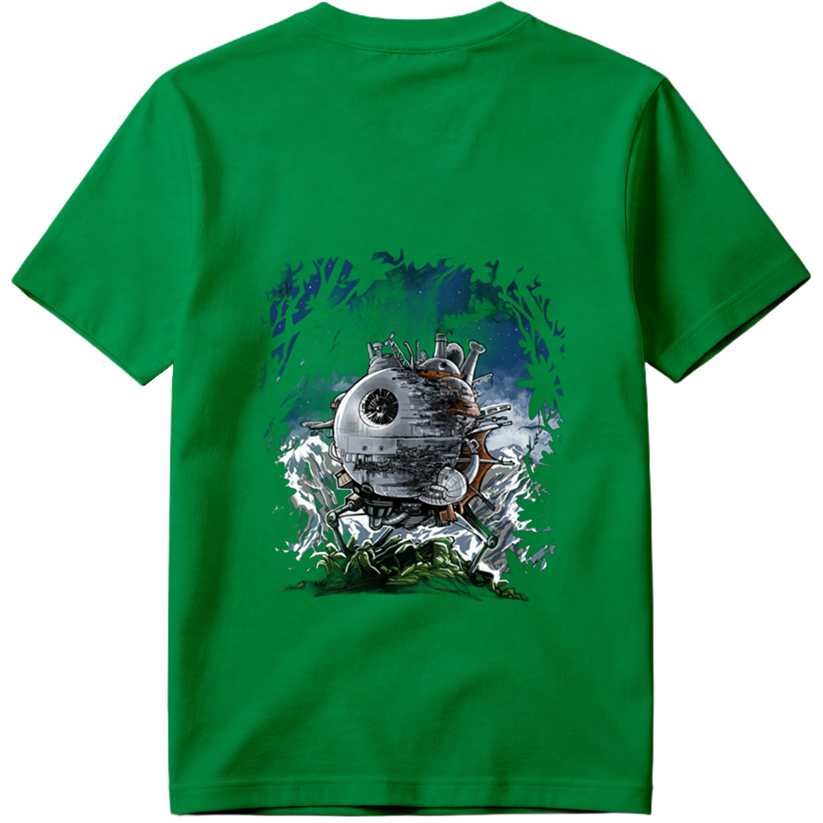 Steampunk Death Star in the Forest - Tee