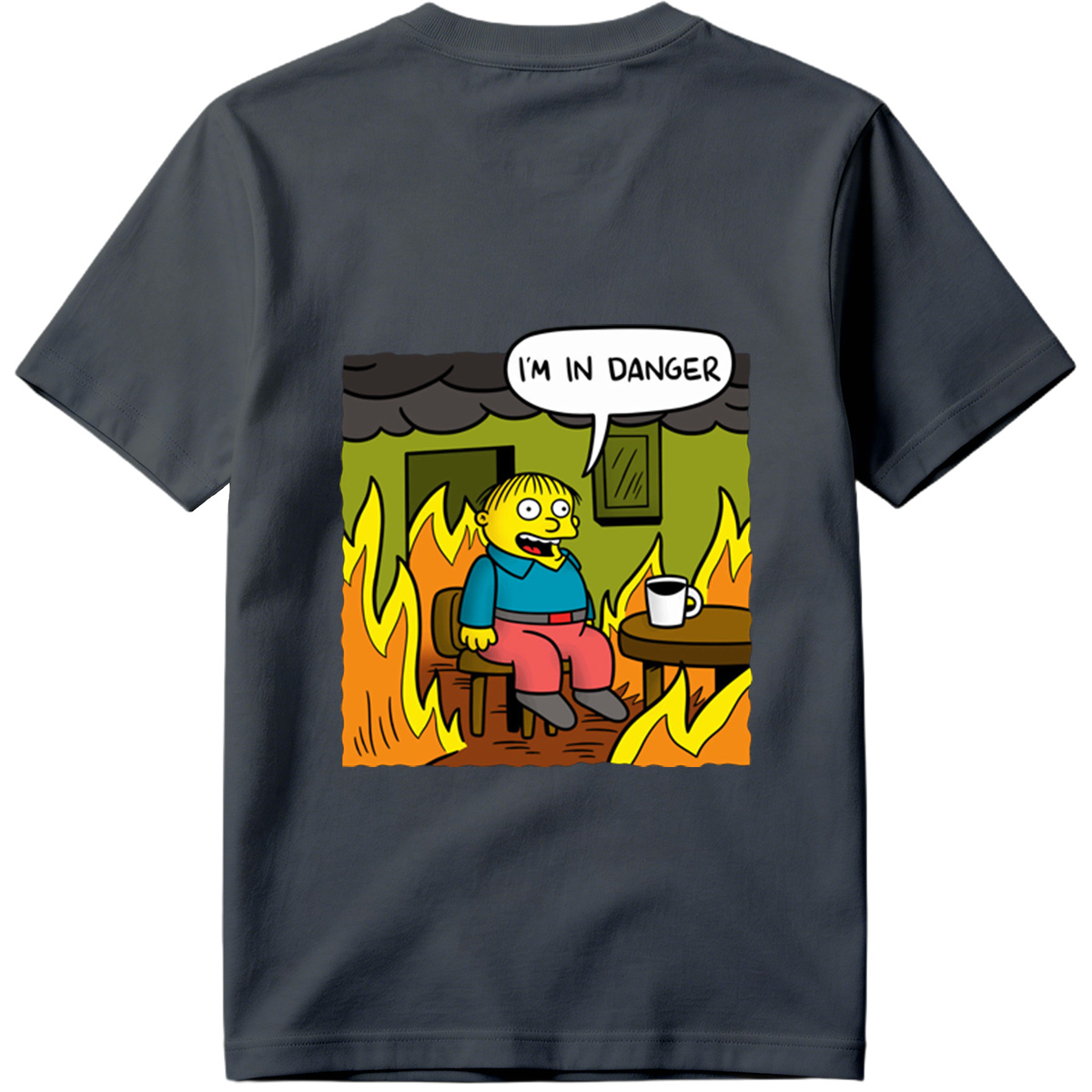 Simpsons Character in Burning Room - Tee