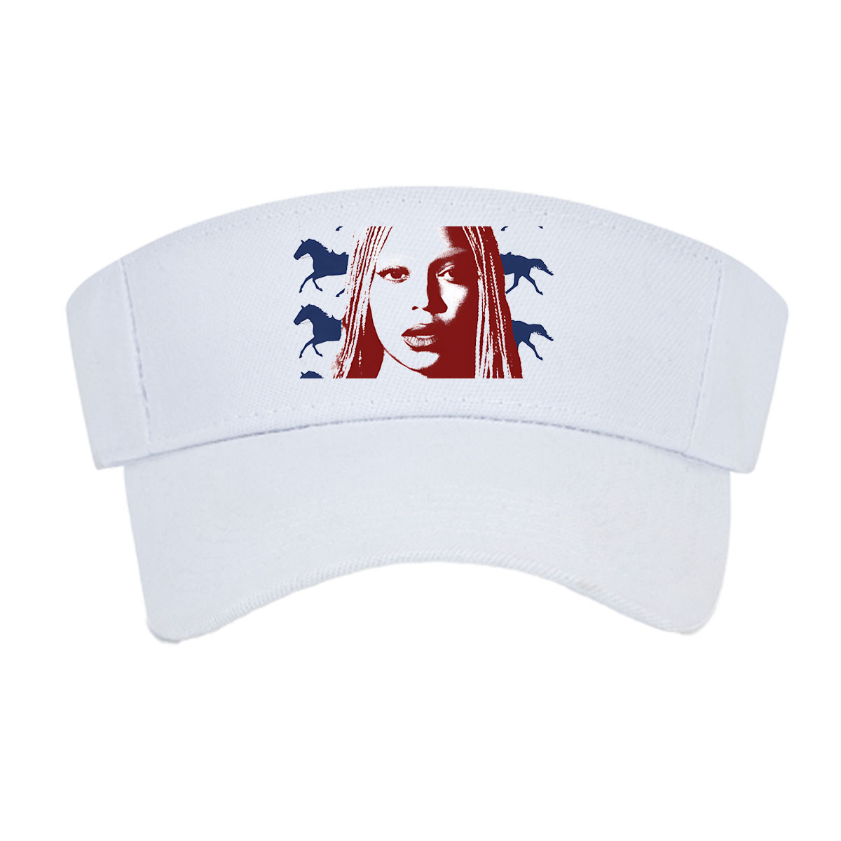 Beyoncé with Braided Hair and Horses in Background -  Visor cap