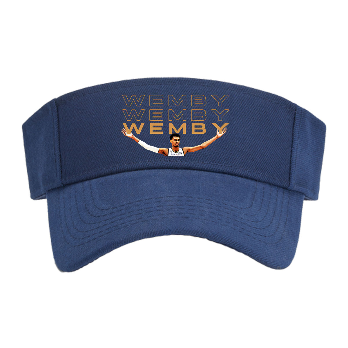 Wemby: Victor Wembanyama in Mets92 jersey, arms raised, with 