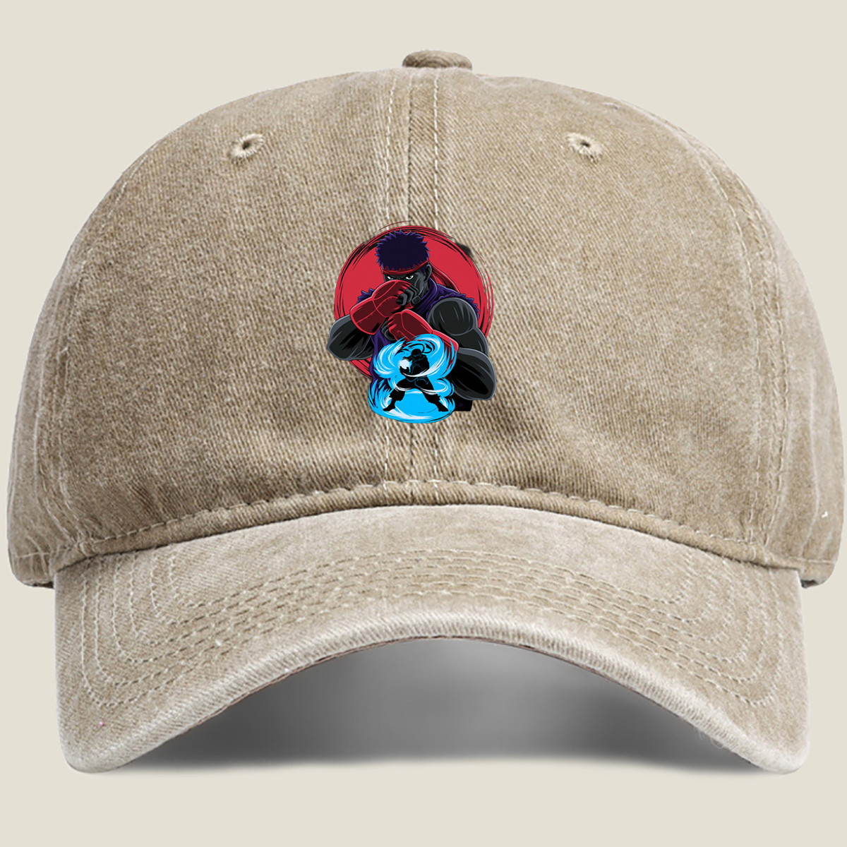 Street Fighter - Ryu and Ken - Washed Denim - Baseball Cap