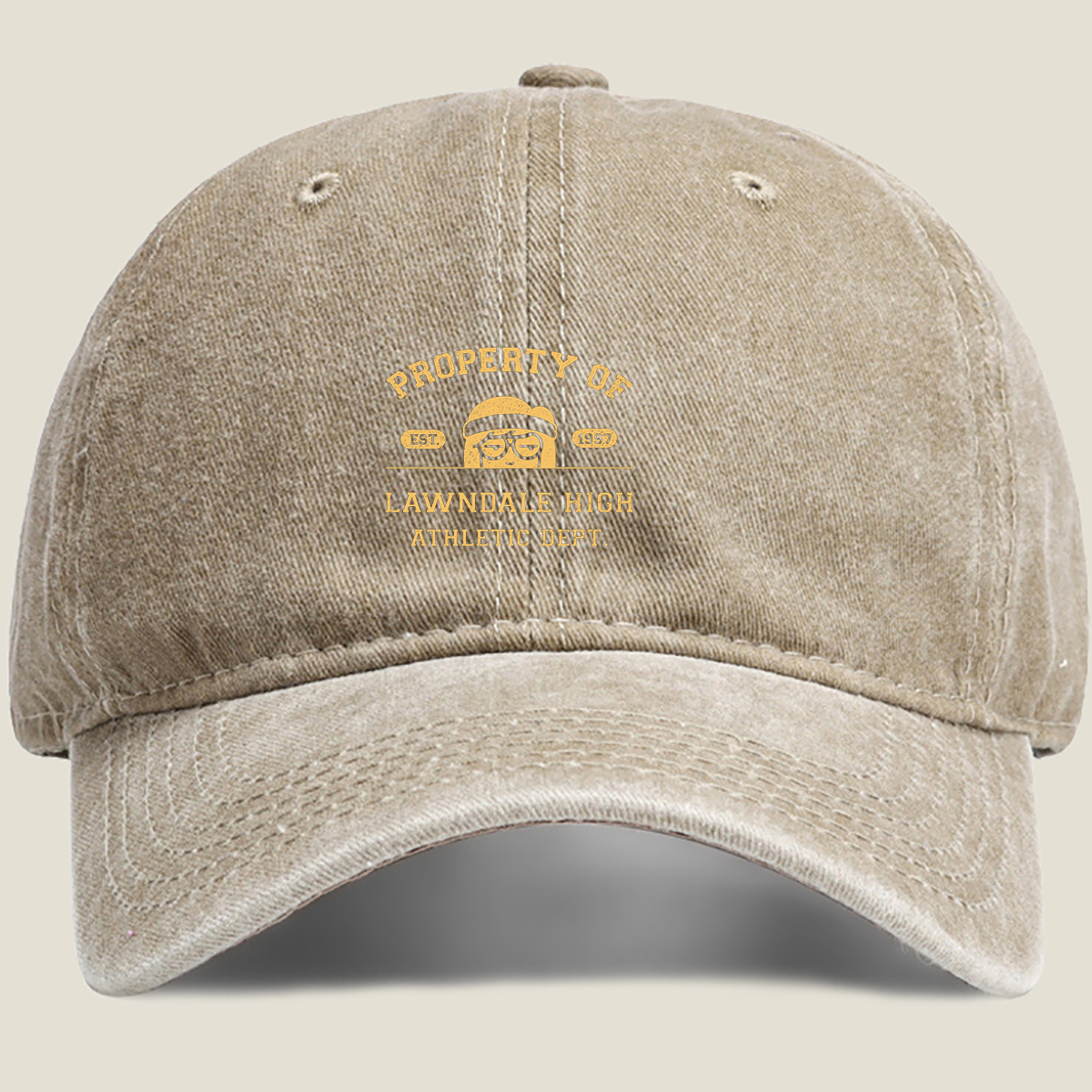 Property of Lawndale High Athletic Dept. - Est. 1997 - Washed Denim - Baseball Cap