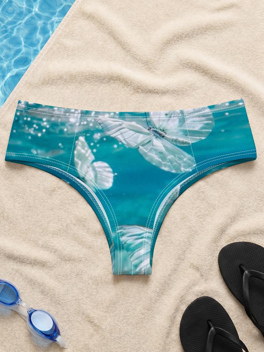 Butterflies floating underwater in clear blue water -  Men's swim trunks