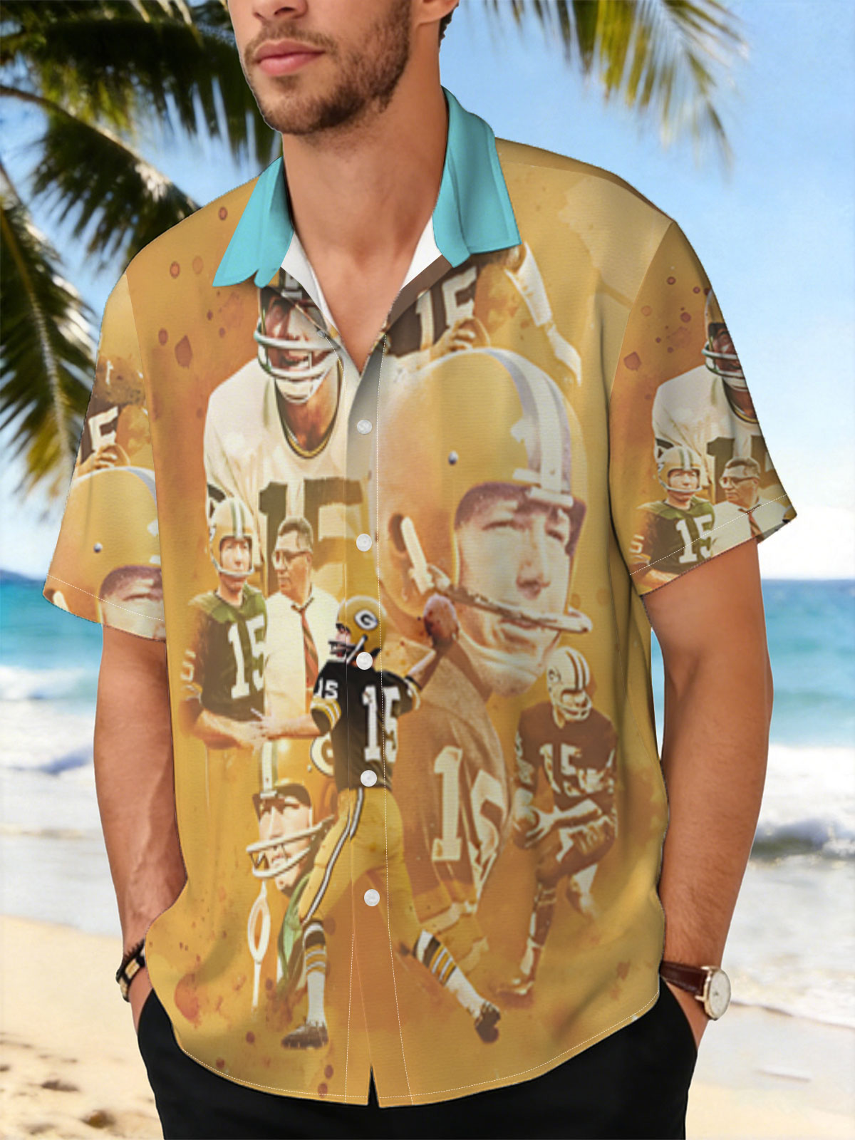 Bart Starr, Green Bay Packers Quarterback #15, Football Legend -  Shirt