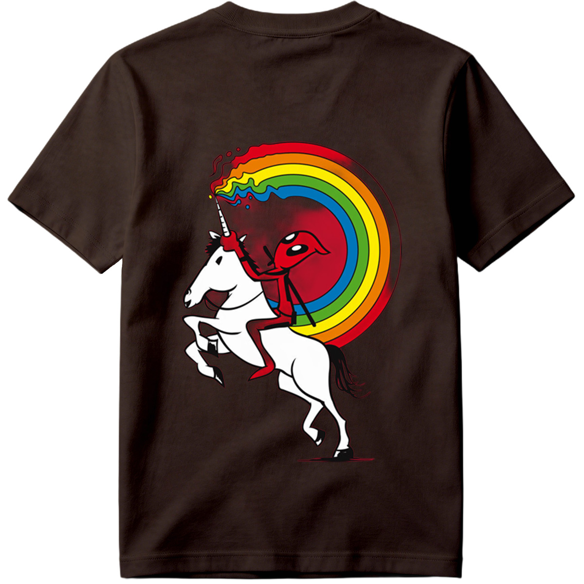 Unicorn Rider with Rainbow Trail - Tee