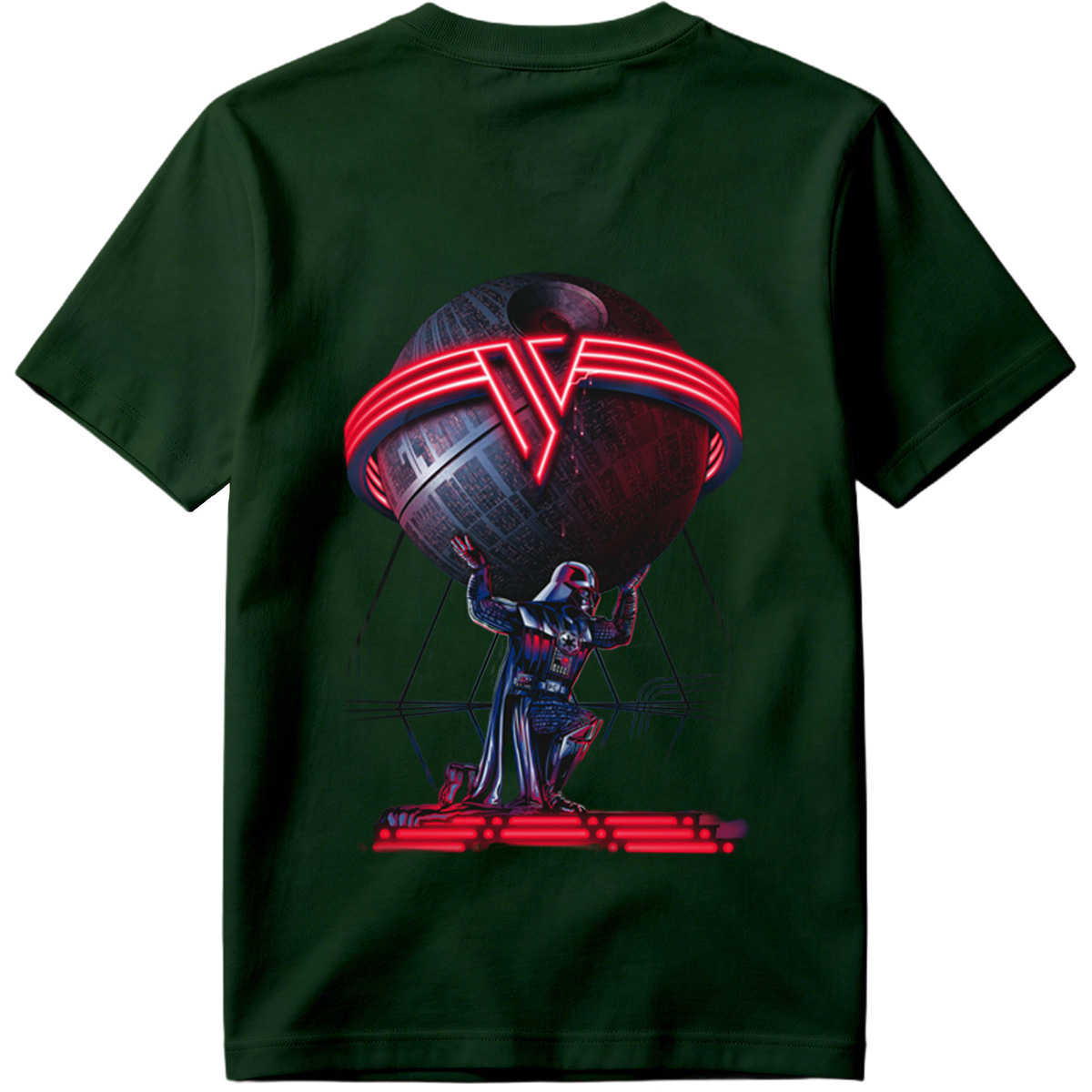 Darth Vader and the Death Star: A Galactic Powerhouse - Tee