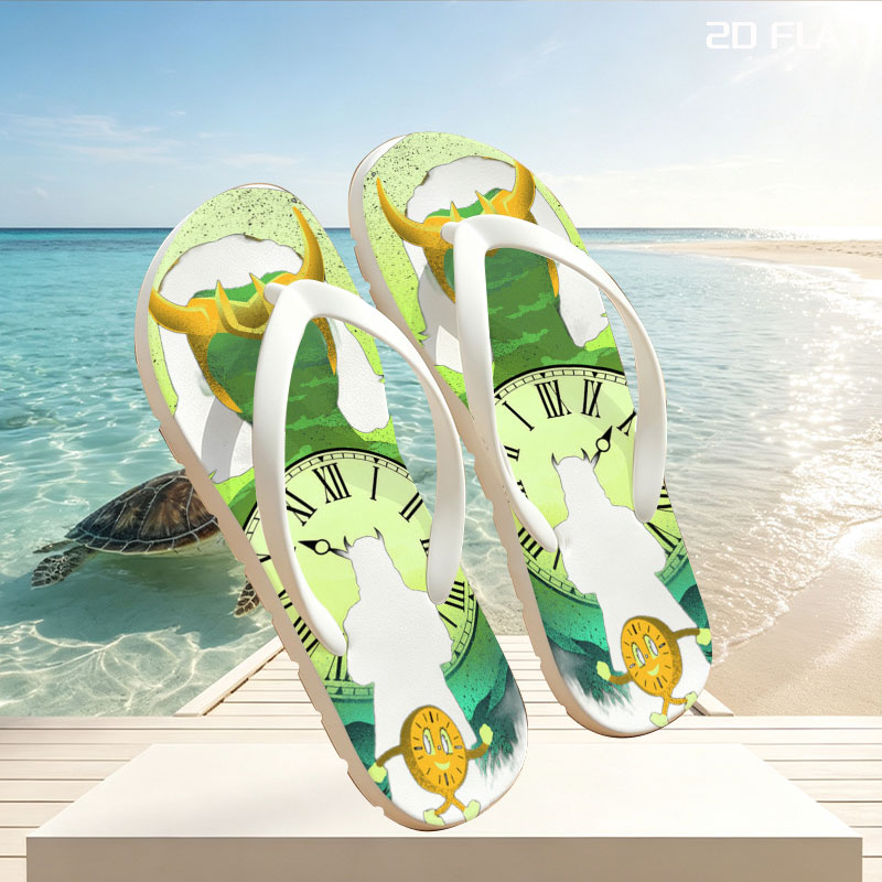 Loki and Clockwork: A Timeless Encounter -  flip-flops
