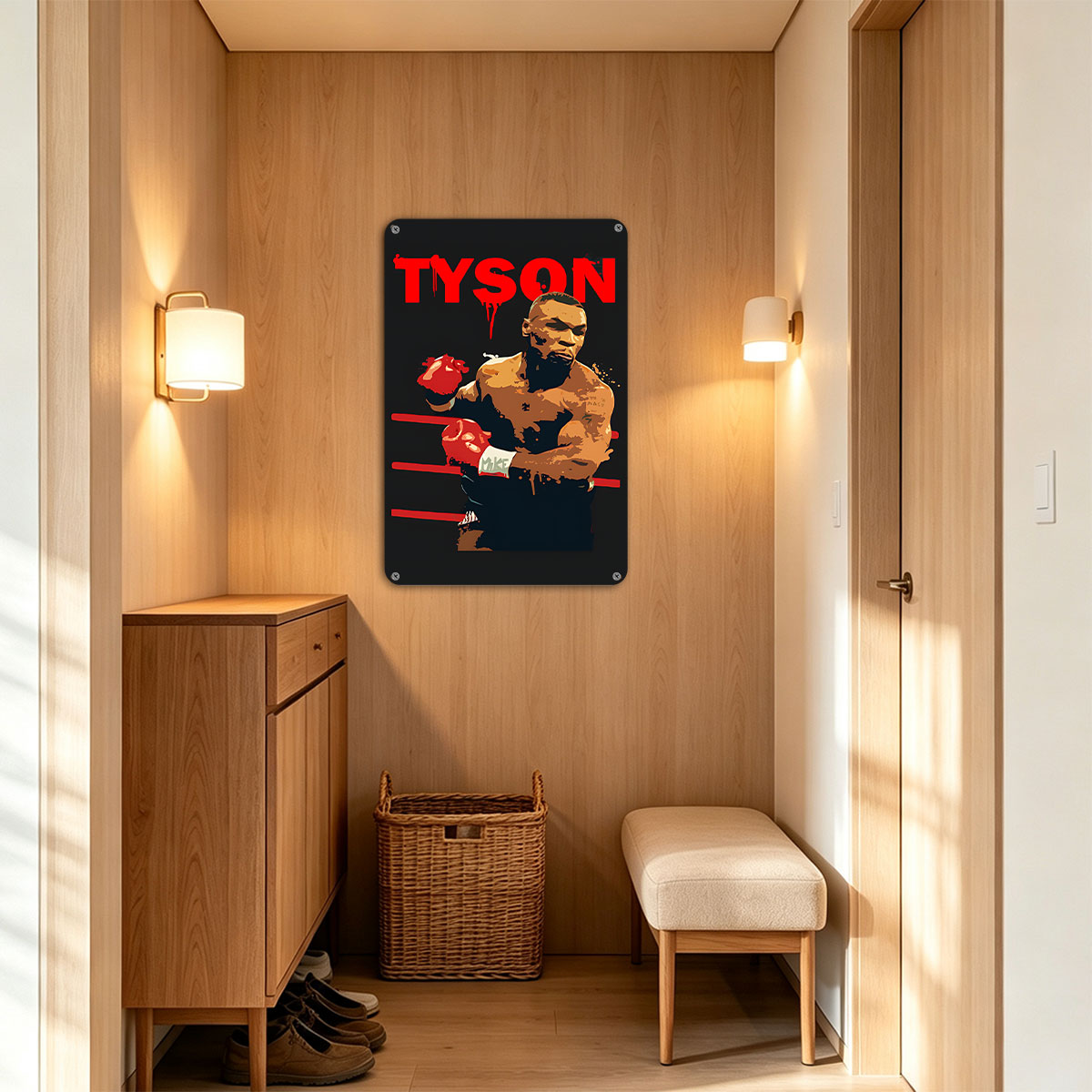 Mike Tyson Boxing Legend in the Ring - painting