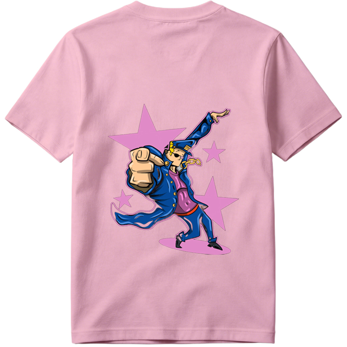 Gangster Mickey in Blue Coat and Hat, Dancing with Stars Background - Tee
