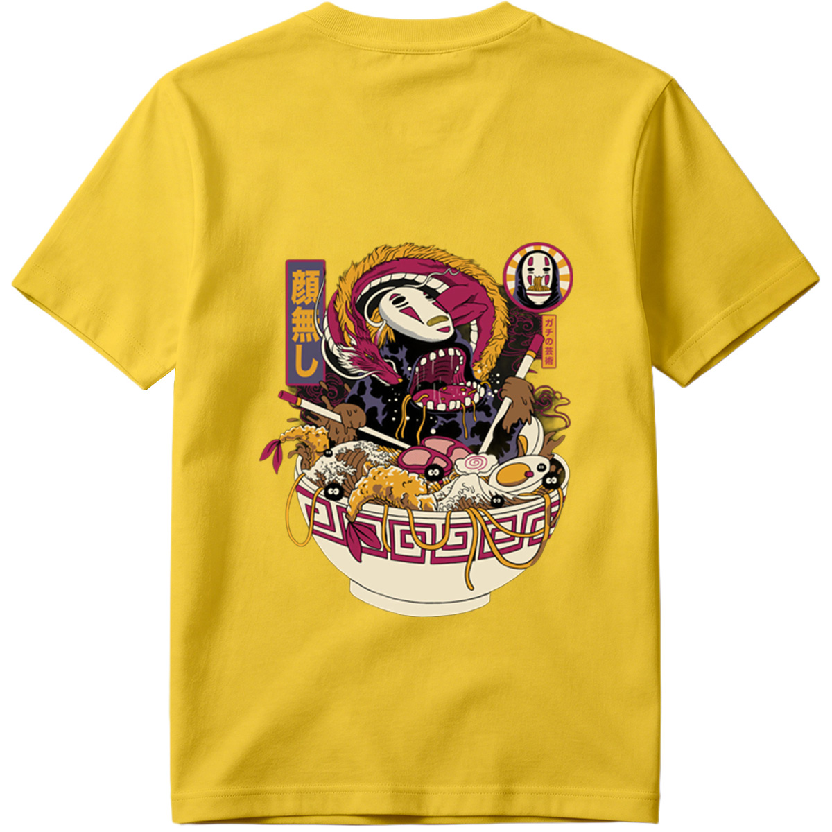 No-Face Ramen: Spirited Away Fusion Art - Tee