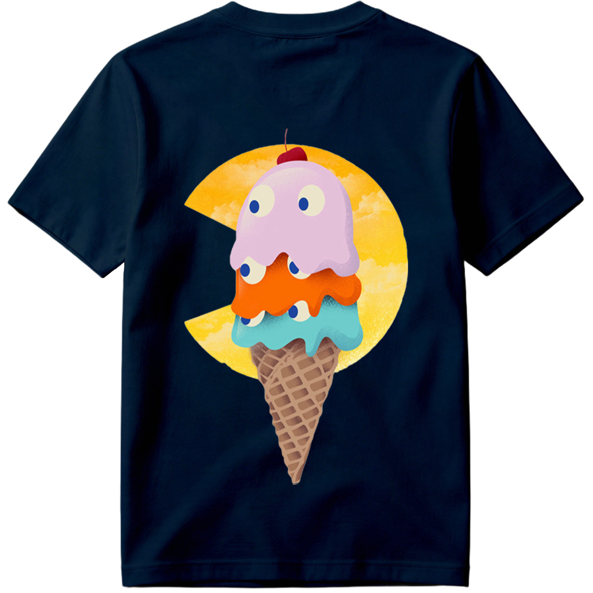 Pac-Man Ice Cream Cone - Tee