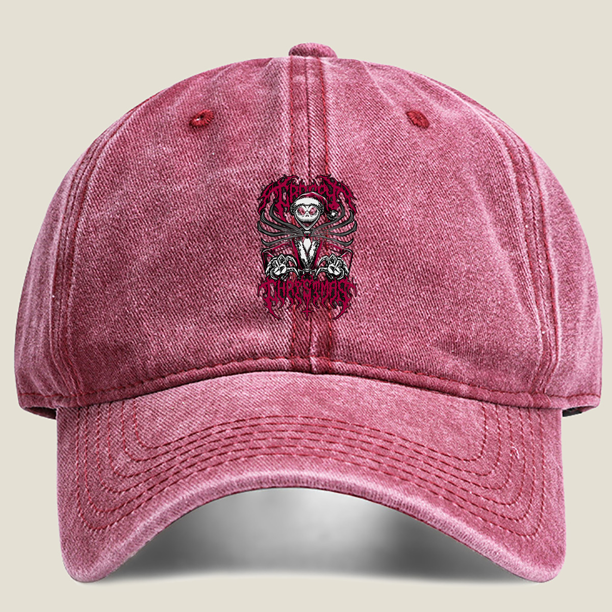 The Nightmare Before Christmas - Jack Skellington - Washed Denim - Baseball Cap