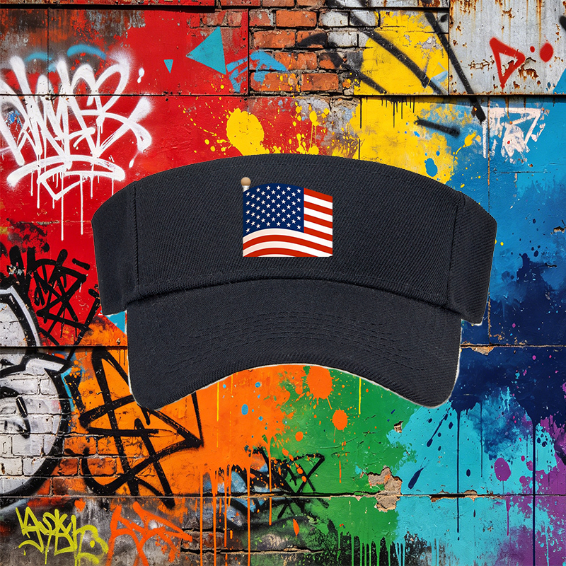 Unisex Classic Mesh Back Hat with American Flag Print - Lightweight Breathable Sun Protection Cap for Outdoor Activities, Ideal for Adults Seeking Patriotic Style and Comfort During Sports, Beach, Camping, or Casual Wear