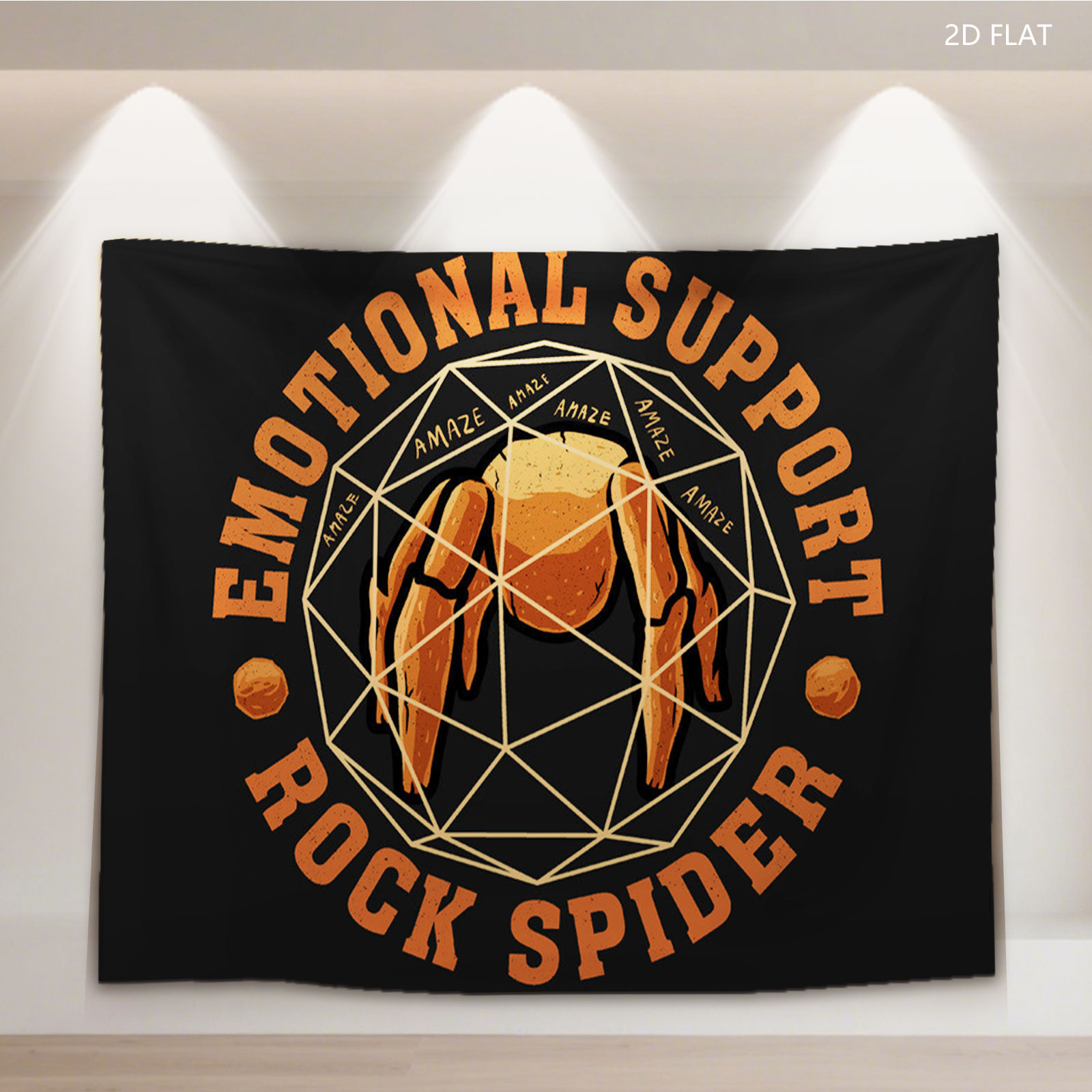 Emotional Support Rock Spider: Amaizing Arachnid Adventure - Tapestry