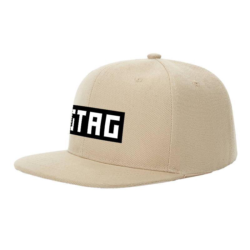 Flat Brim Baseball Cap GTAG Logo Print Streetwear Underground Skate Style for Basketball Court Urban Skate Park Hip Hop Riders and Streetwear Enthusiasts