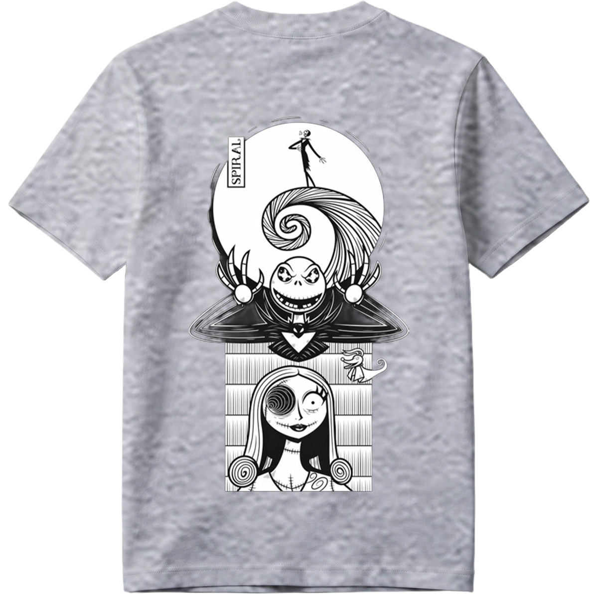 The Nightmare Before Christmas: Jack Skellington and Sally Spiral Art - Tee