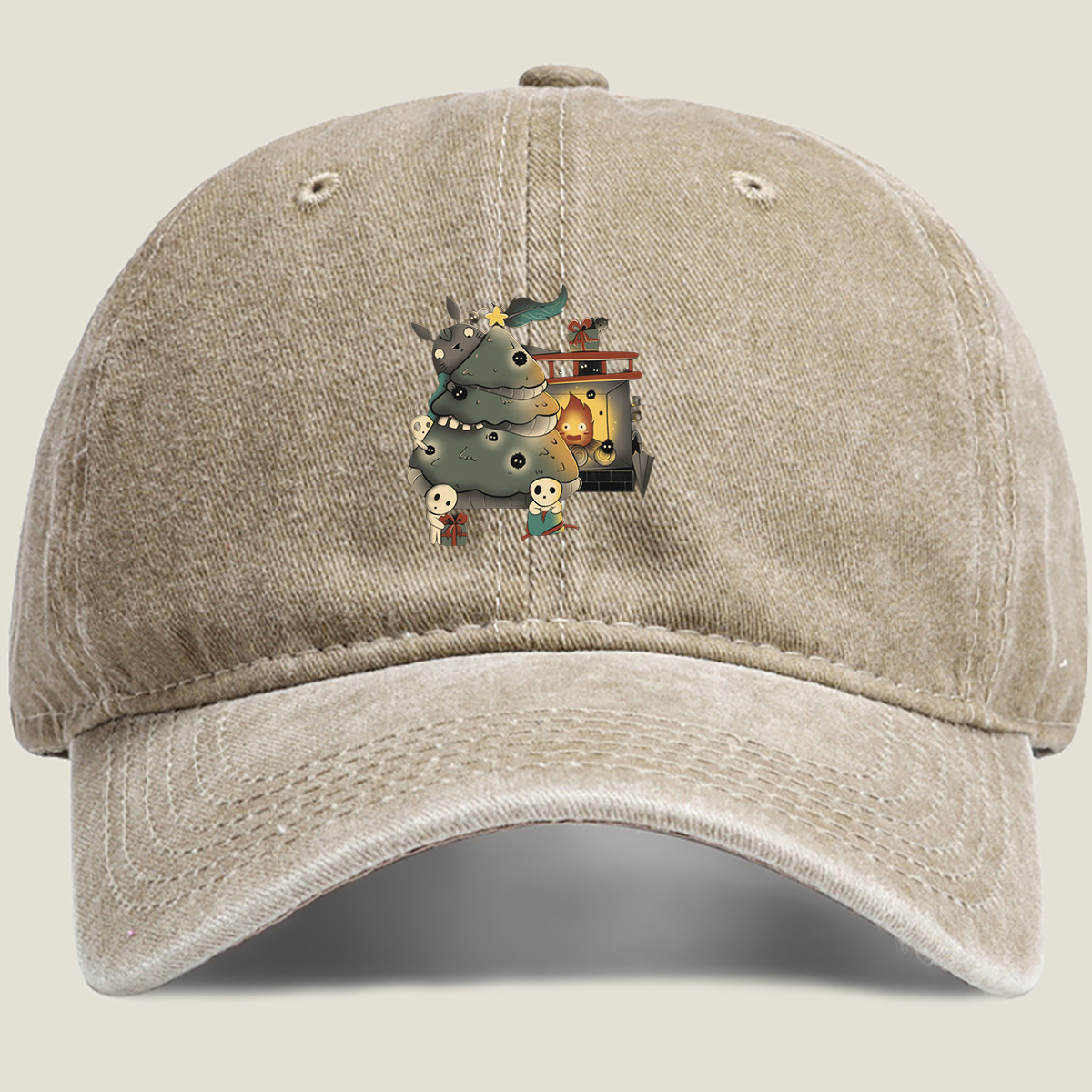 Cuphead: Christmas with the Inkwell Gang - Washed Denim - Baseball Cap