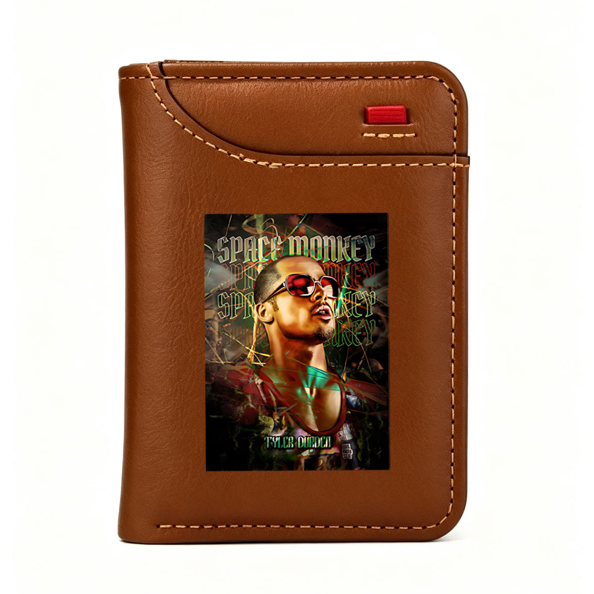 Tyler Durden in Space Monkey: A Futuristic Portrait - Vertical Style Wallet