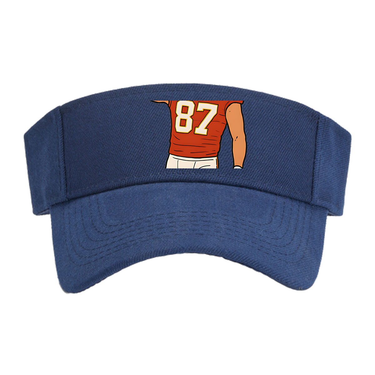 American Football Player #87 Flexing Muscle -  Visor cap