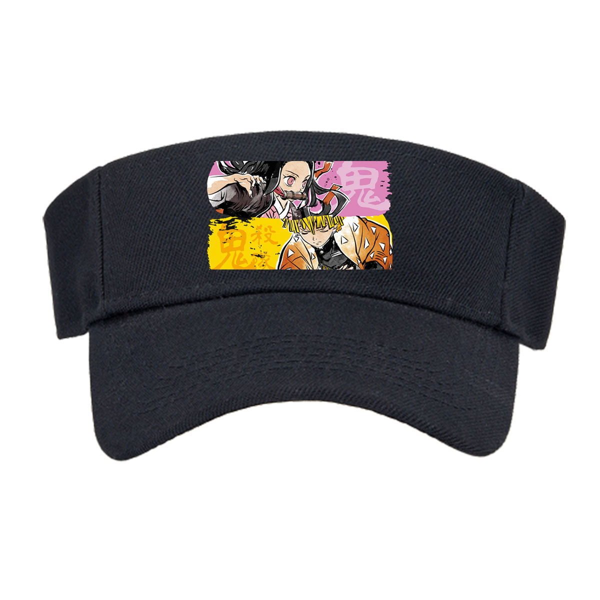Demon Slayer: Tanjiro, Nezuko, Zenitsu, and Inosuke in Action -  Visor cap