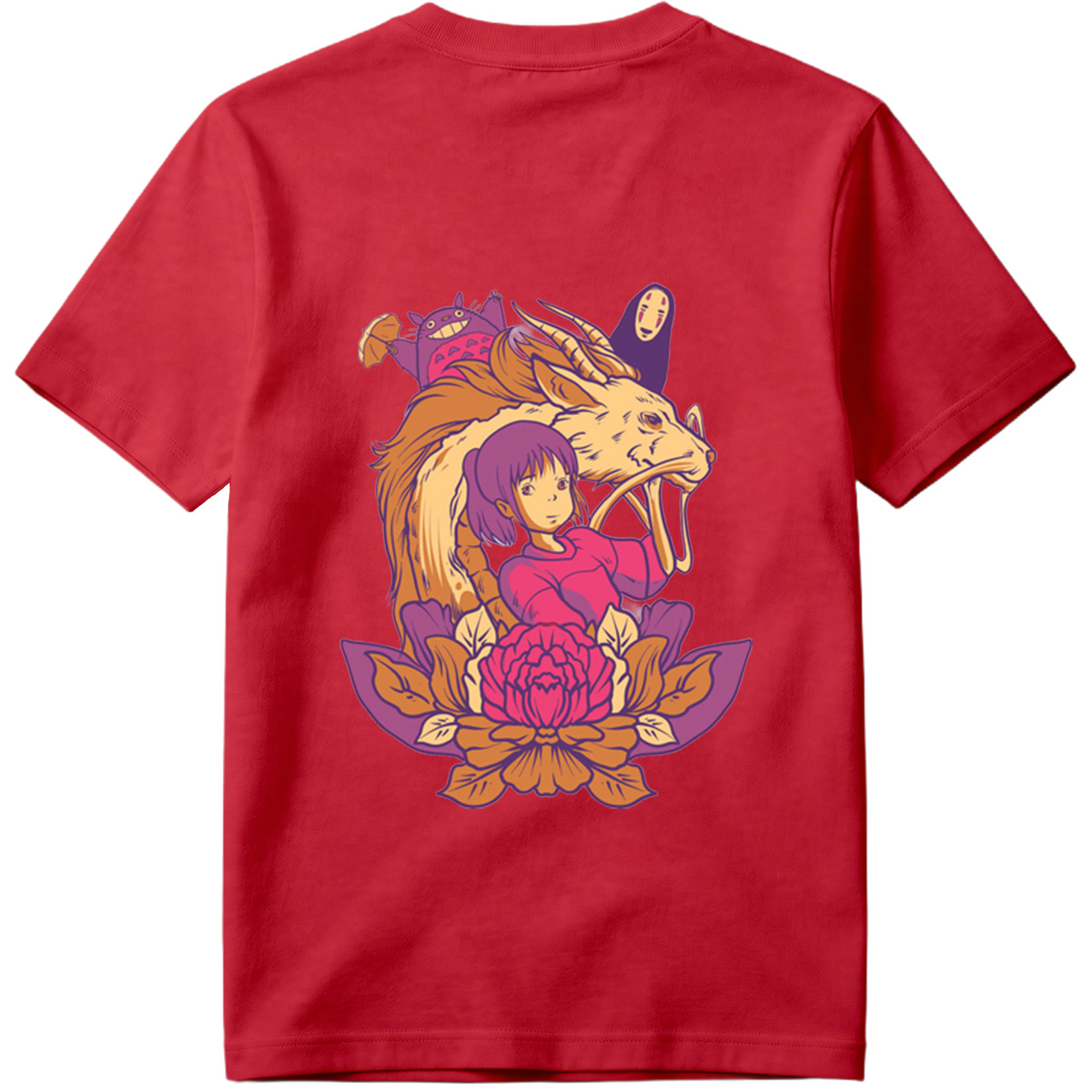 Spirited Away: Chihiro, Haku, No-Face, and Totoro - Tee
