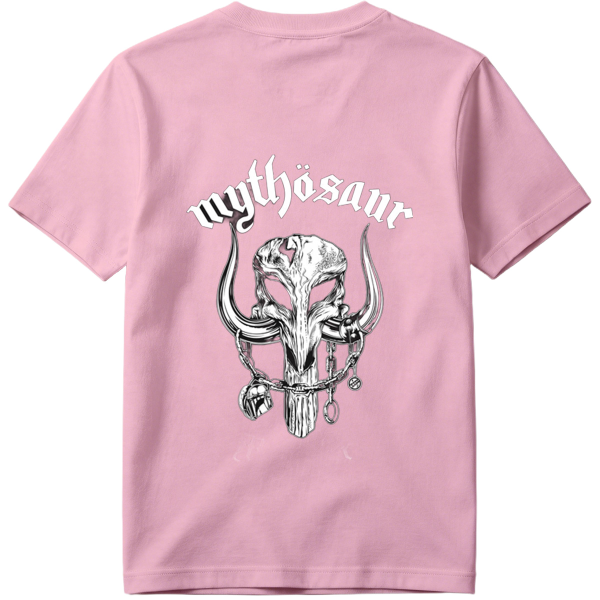 Mythosaur Skull with Chains and Helmets - Tee