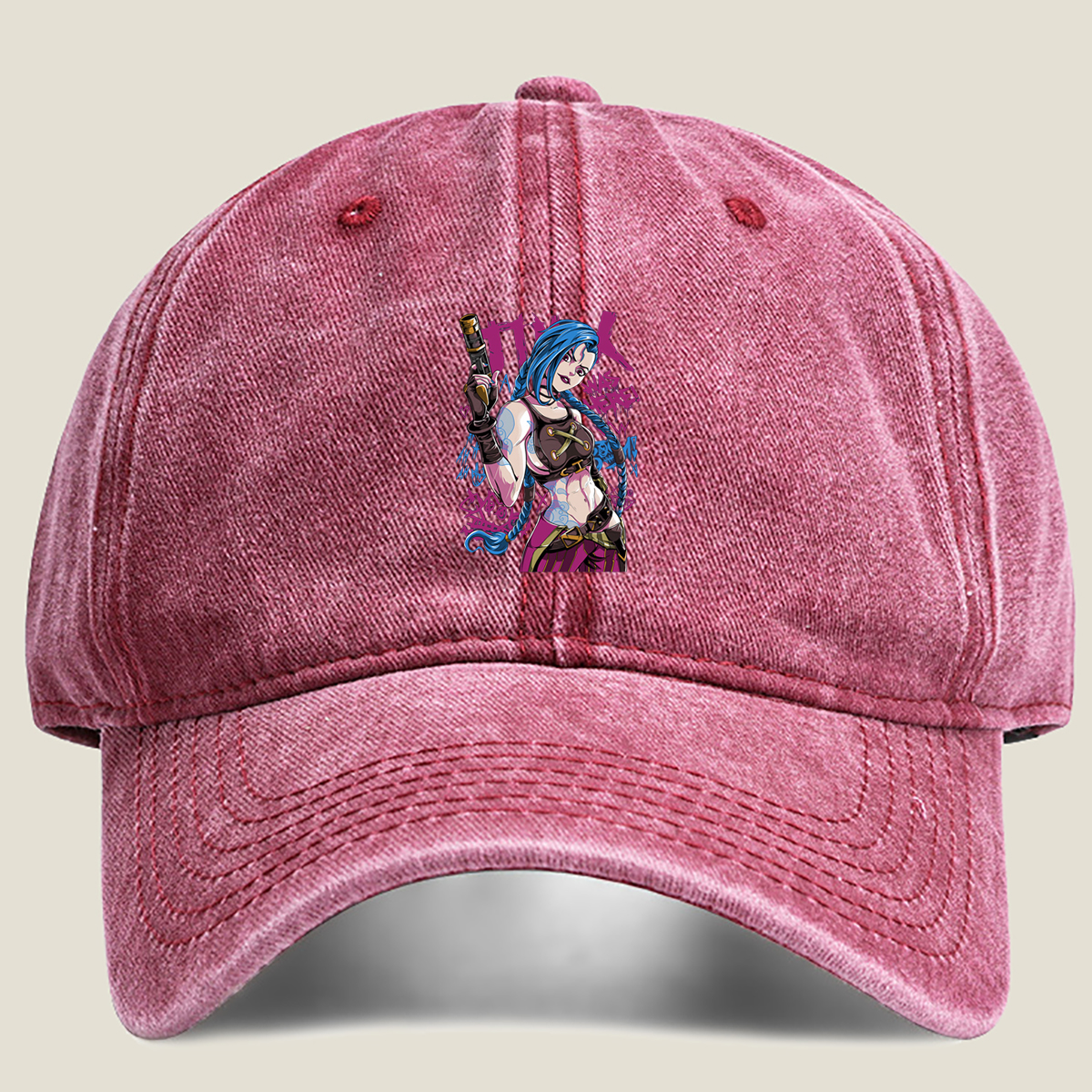 Jinx Was Here! - Washed Denim - Baseball Cap