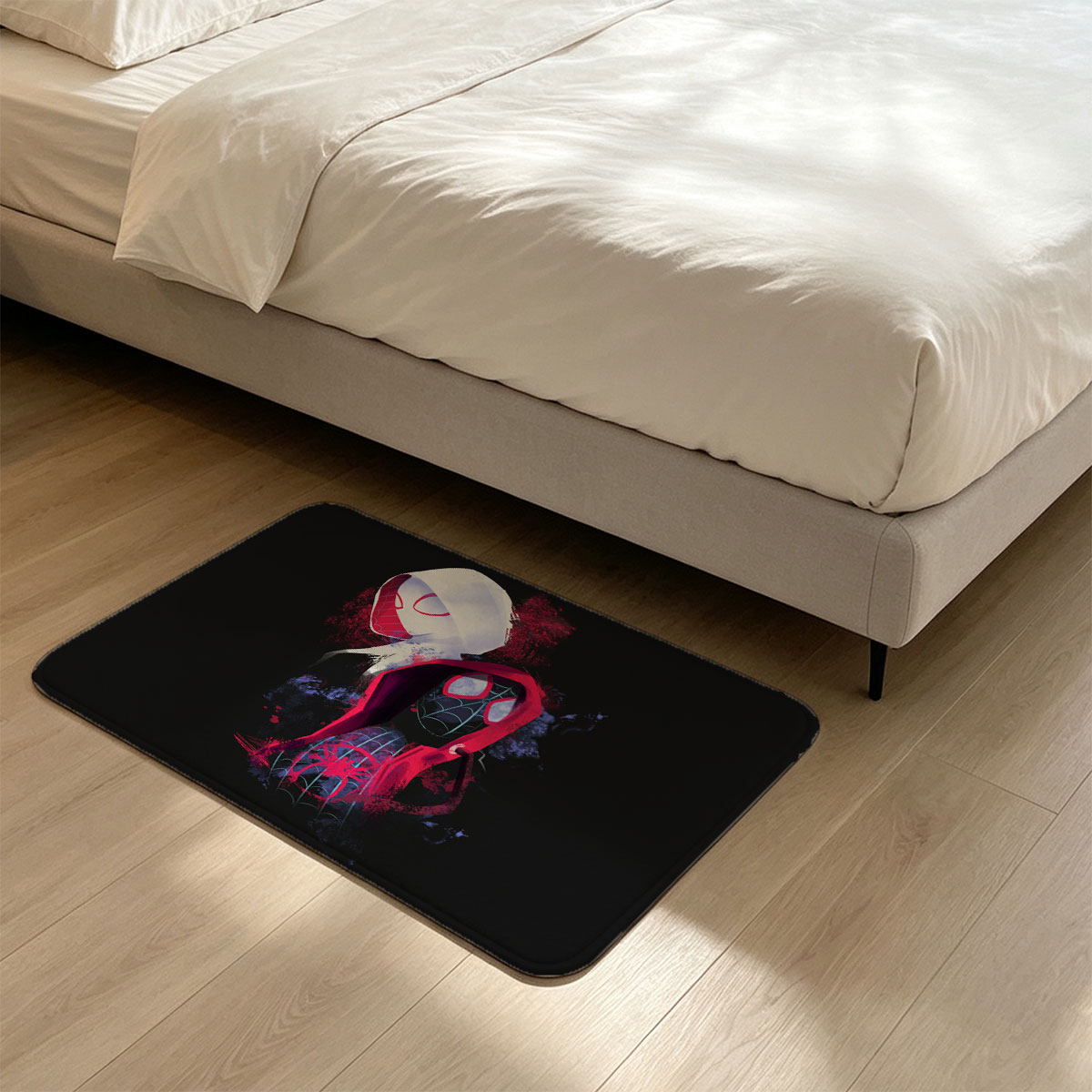 Spider-Man: Into the Spider-Verse - Miles Morales and Gwen Stacy - Flannel floor mat