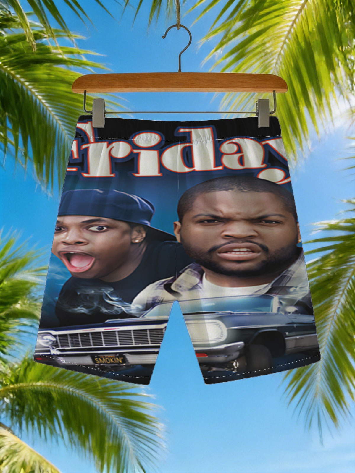 Friday: Ice Cube and Chris Tucker in a Classic Car Adventure -  Beach shorts