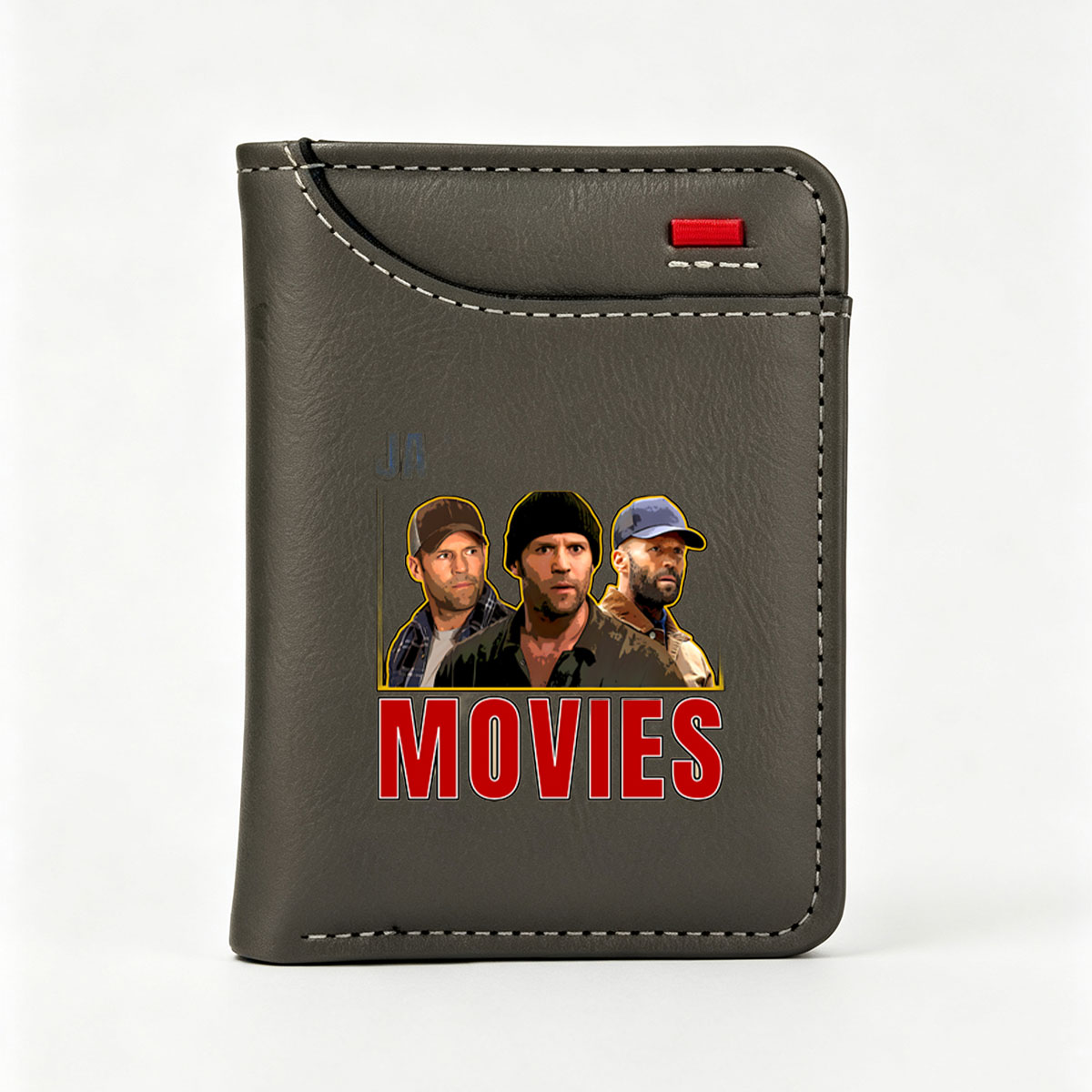 Jason Statham, Dwayne Johnson, and Mark Wahlberg in Action Movies - Vertical Style Wallet